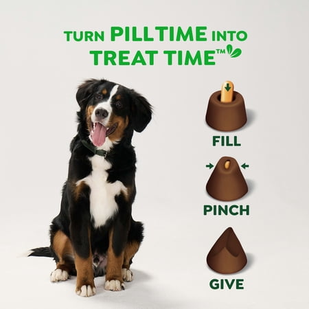 GREENIES PILL POCKETS FOR DOGS HICKORY SMOKE LARGE, CAPSULE SIZE SOFT DOG TREATS, 15.8 OZ (60 PK)