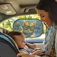 thumbnail image 2 of Yuyamidu Cat Car Window Shade for Baby 2 Pack Cute Car Sun Shade for Window Baby Fish Side Window Sunshades for Kids 20" x 12" Car Interior Decoration, 2 of 7
