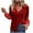 Red, variant on Summer Clothes Savings 2024! TAGOLD Womens Summer Tops,Fall Fashion Women Casual Comfortable Long Sleeve Turndown Collar Blouse Shirt