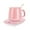 Pink, variant on Coffee Mug Warmer with Cup, USB Digital Display Smart Cup Warmer for Heating Coffee, Beverage, Milk, Tea and Hot Chocolate (Green)