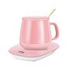 PEONAVET Plastics Cup Mats Set Digital Display Constant Temperature Cup Warmer Office Glass Heating Home Ceramic Three Gears USB Cup Warmer Base Temperature Adjustable Set