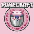 thumbnail image 2 of Girls Minecraft Ask Me About My Axolotl Adventures T Shirt, 2 of 4