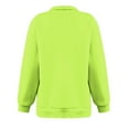 thumbnail image 4 of JURANMO Lightweight Sweatshirts for Women Half Zip Stand Collar Sweat Shirts Casual Loose Long Sleeve Tops Solid Color Oversize Hoodless Pullover Shirts Deals of the Day T-Mint Green#Stand Collar Fall Tops XXL, 4 of 6