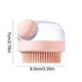 thumbnail image 3 of Dog Bath Scrubber Brush, Pet Dog Grooming Massage Shampoo Bath Brush with Soap and Shampoo Dispenser Soft Silicone Bristle for Long Short Haired Dogs Cats Shower, 3 of 6