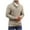 Beige, variant on Men's Knitted Cross-Turtleneck Sweater Long Sleeve Shawl Collar Cable Knit Pullover Tops Casual Slim Fit Solid Color Sweater