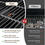 MF Studio 4 Burner Propane Gas Outdoor Grill with Side Burner Stainless Steel BBQ Grill