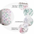 thumbnail image 5 of 60x72 Inch Shower Curtains for Bathroom Pink Purple Teal Fabric Bath Curtain Decor Watercolor Bow Farmhouse Waterproof Restroom Curtains Shower Set Accessories with 12 Hooks 60 Inch, 5 of 6