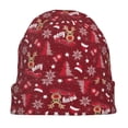 thumbnail image 7 of Rocae Festive Reindeer for Beanies Hats for Men Women Warm Chunky Knit Hats Winter Adult Milk Silk Knitted Beanie, 7 of 7