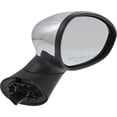 thumbnail image 3 of For Fiat 500 Mirror 2012-2018 Passenger Side Manual Folding Power | Heated | Type 1 | Temperature Sensor | Hatchback | Chrome FI1321101 | 5182468AC, 3 of 5