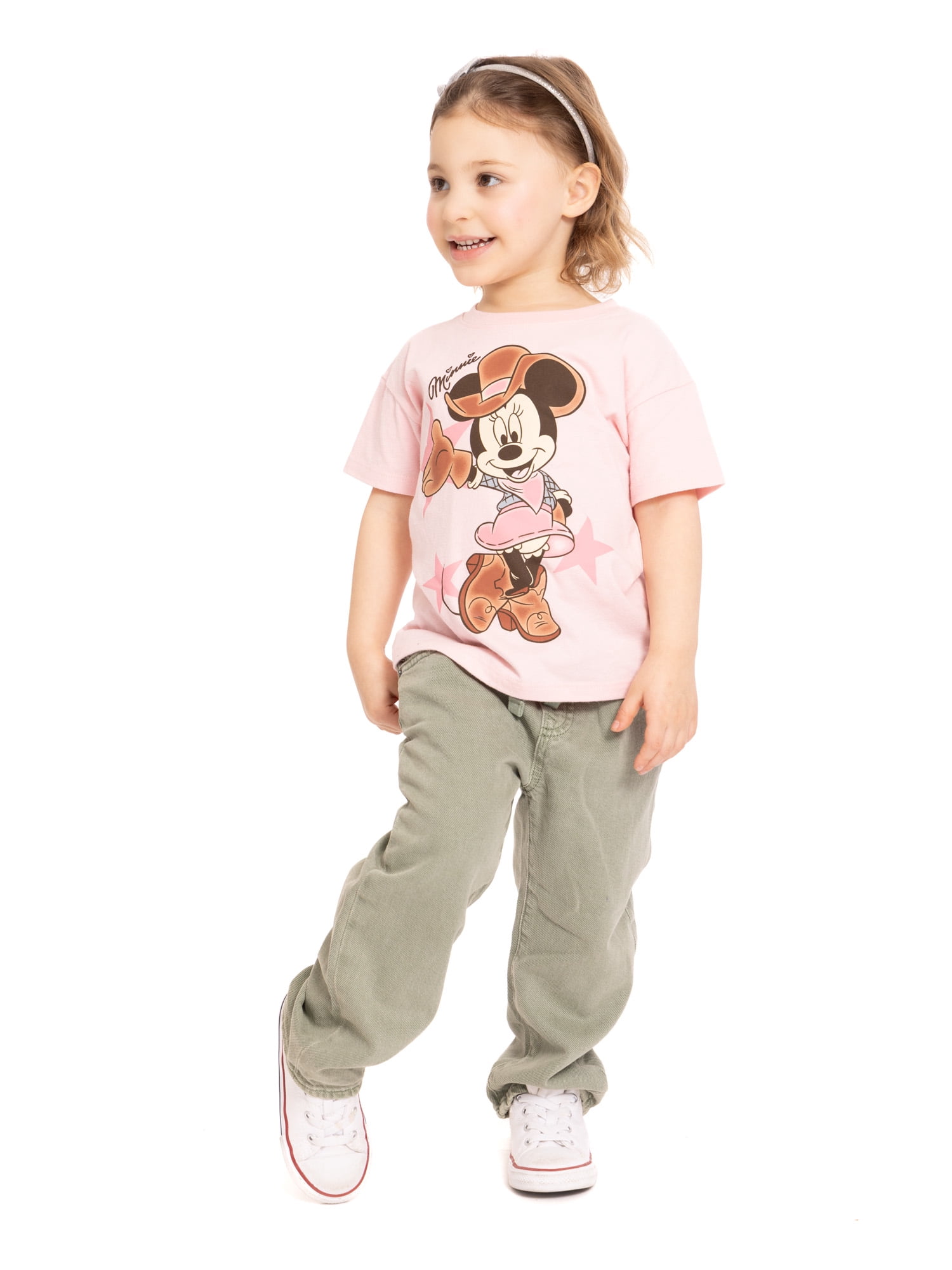 Minnie Mouse Toddler Graphic Short Sleeve Crewneck Tee, Sizes 12M-5T