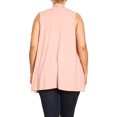 thumbnail image 4 of Women's Plus Size Open Front Sleeveless Vest Loose Fit Casual Solid Office Wear, 4 of 6
