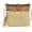 Beige, variant on Ladies Fashion Straw Beach Bag Rattan Purse Summer Straw Crossbody Raffia Handbag Square Tassel Bag Gift