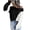 Black, variant on Fesfesfes Fall And Winter Sweater Women's Casual O-Neck Pullover Blouse Long Sleeve Color Block Tops Sweater Tops on