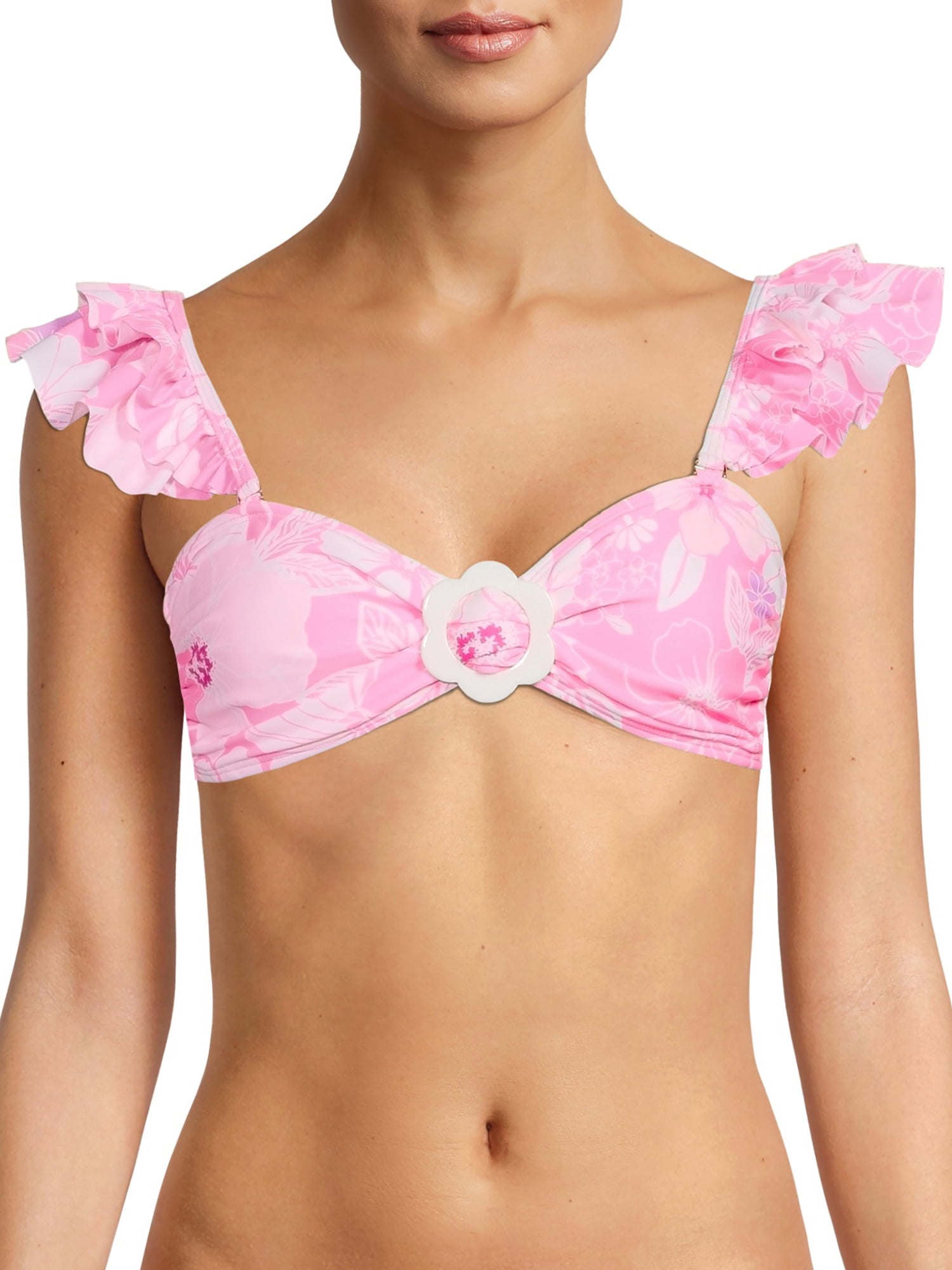 ruffle strap bikini top