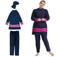 thumbnail image 1 of Maillot de Bain Couvrant Maillot de Bain Modeste Ensemble Arabe 2TG, 1 of 8