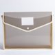 thumbnail image 1 of Xiao Hua Carpeta expansible para documentos con botón, bolsa transparente impermeable para documentos, tamaño carta A4, para organizar el hogar y la oficina, paquete de 10, 1 of 4
