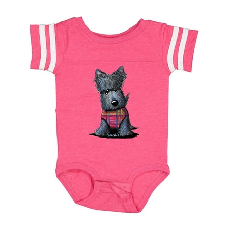 

Inktastic Scottie Dog in Plaid Gift Baby Boy or Baby Girl Bodysuit