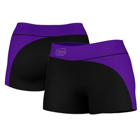 

Women s Black/Purple University of Sioux Falls Cougars Curve Side Shorties