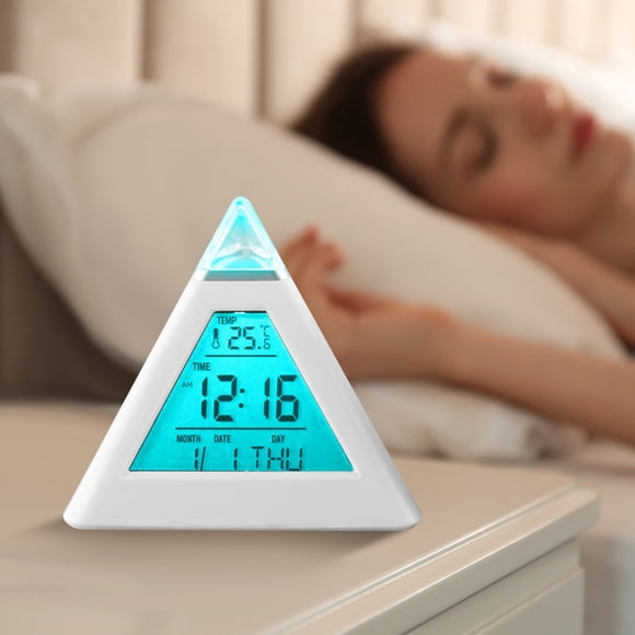 Back To School Supplies Sale,Intelligence Digital Clock Large Display,Electronic Clock,LED Display Electronic Clock,Stereo Digital Display Snooze Alarm Clock 12/24H Countdown Time Temperature Display