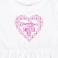 thumbnail image 4 of Inktastic Grandma's Sweetie Pie with Pink Hearts Girls Baby Dress, 4 of 5