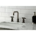 thumbnail image 2 of Kingston Brass KS141BSSRX Belknap Widespread Bathroom Faucet with Push Pop-Up Drain, Black Stainless, 2 of 8