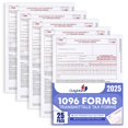 thumbnail image 1 of Formularios fiscales Dutymark 1096, paquete de 25, compatibles con QuickBooks 2025, 1 of 7