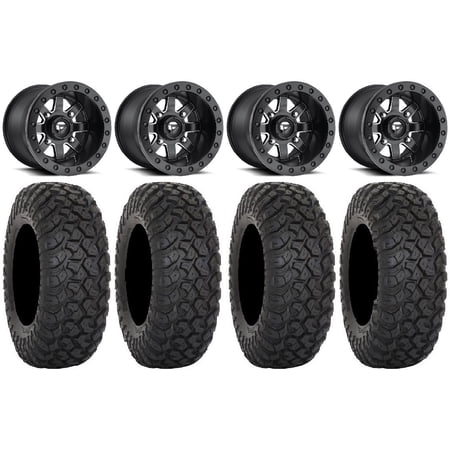 Fuel Maverick Beadlock 15 (4+3) Wheels 32 RT320 Tires Polaris RZR XP 1000 / PRO XP / Ranger XP 900/1000
