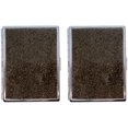 thumbnail image 2 of Set of 2 Metal-Plated 100s Ultra Compact Cigarette Case With Insert (Pewter Glitter), 2 of 5