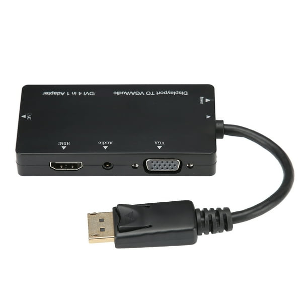 Adaptador Displayport A , Cable Adaptador 4 En 1 A DVI Hembra Para Computadora Portátil Para Tableta Para Teléfono