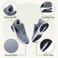 thumbnail image 6 of Mens Walking Shoes Non Slip Running Shoes Workout Athletic Tennis Breathable Shoes Gym Sneakers GreyBlack Size 11, 6 of 7