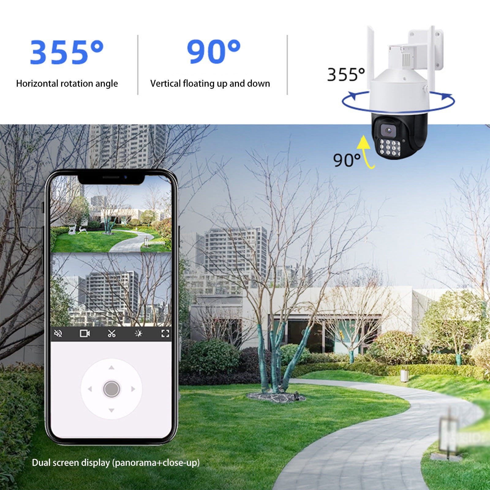 sruoe Surveillance Cameras, Surveillance Cameras Wireless, Security Cameras Wireless Outdoor, Security Camera, Night Vision, Home Monitor Camera