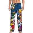 thumbnail image 2 of Lsque Mario Print Men's Pajama Pants, Lounge Pant - Comfortable Home Wear,Elastic Waistband, Stylish Design-XX-Large, 2 of 9