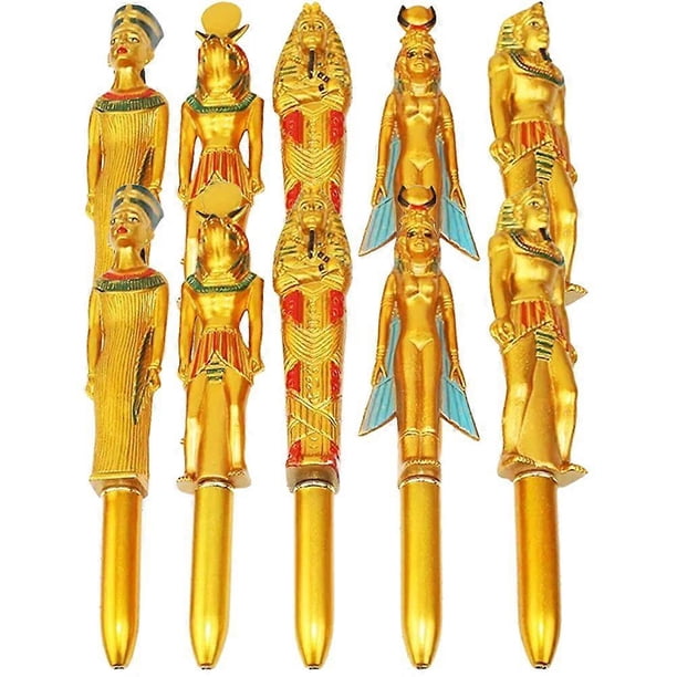 10pcs Ballpoint Pens Writing Pens Egyptian Elements Pens Office School Supplies