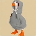 thumbnail image 5 of SLYNSHome Desk Goose Outfits Gray Hoodies Tabletop Goose Accessory Mini Porch Goose Costume Magnetic Goose Statue Clothes for Table Decor, 5 of 6