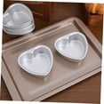 thumbnail image 2 of ABCISI Heart Pan 5pcs Heart Cake heart shape cake pan heart shaped pizza pan 4 inch cake pan, Aluminum Heart Heart Cake Pan, 2 of 9