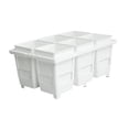 thumbnail image 2 of harayaa Square Nursery Pots Decorative Reusable Plant Pots for Garden Office Flowers 10cm white, 2 of 8