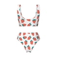 thumbnail image 5 of Daiia Strawberries Women's Bikini Set Two Piece Swimsuit High Waisted Bikini Adjustable Straps Bikini Perfect for Beach, Pool, and Summer Vacation-Small, 5 of 9