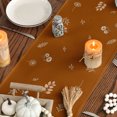 thumbnail image 5 of Sm:)e Pumpkin Wildflower Fall Table Runner 13x72 Inch, Thanksgiving Holiday Dining Room Party Decoration(Dark Orange), 5 of 7