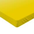 thumbnail image 2 of Ambesonne Ombre Blue Fitted Sheet, Rise and Wake, Twin Size, Yellow White, 2 of 3
