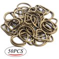 thumbnail image 2 of Pack of 50 Metal Nickel Plated D Ring (1inch), 2 of 7