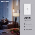 thumbnail image 2 of Interruptor de intensidad ELEGRP digital para LED, CFL, blanco, 2 of 7