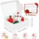 thumbnail image 2 of Cajas de galletas de 30 piezas con ventana 3 estilos Cajas de dulces de panadería blanca Pan para fresas de chocolate, magdalenas, galletas, dulces y pasteles 8 X 6 X 2.5, 2 of 5