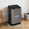 TABU Washer and Dryer Set, 17.6LBS Full Automatic Washing Machine & 13LBS Portable Dryer (Gray&White)