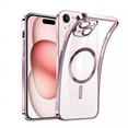thumbnail image 5 of Tasnim For Apple iPhone 16 Magnetic Case with HaloLock Shockproof Protective Electroplating Clear Cover - Rose Gold, 5 of 5