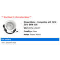 thumbnail image 2 of Blower Motor - Compatible with 2014 - 2016 BMW 428i 2015, 2 of 3