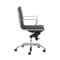 thumbnail image 2 of Eurostyle Chaise de Bureau Dirk à Dossier Bas en Noir/chrome, 2 of 4