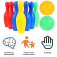 thumbnail image 4 of UPOUART 3Pack Bowling Toy Set Round Cylindrical Sports Development Toy Children Boys Girls Parents 7.1x2x2in, 4 of 8