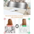 thumbnail image 3 of Dark Gray Pillow Cases Body Size, Smooth Satin Pillowcase for Hair and Skin, Gradient White Abstract Minimalist Stripe Decorative Cooling Bed Pillow Covers with Zipper, 20x54 Inches, 3 of 5