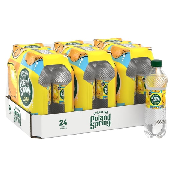 Poland Spring Lemon Sparkling Water - 24pk/0.5L Bottles