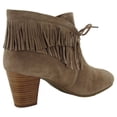 thumbnail image 3 of Gentle Souls Womens Bettie Suede Fringe Ankle Boot Shoes, Truffle, US 6.5, 3 of 3